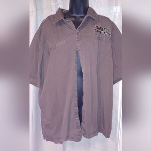 Short sleeve Harley Davidson button up